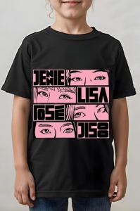 Tricou copii - Jenie, Lisa, Rose, Jisoo - KPOP, stil, muzică, idol, cultură, pop, trendy, grup, fanbase, Korea