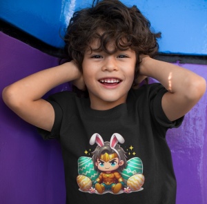Tricou copii personalizat - Easter Aquaman - din bumbac, personalizat - Cadou - Img 3