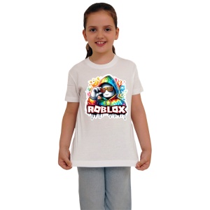 Tricou Copii Roblox Maestrul Vopselelor din bumbac 100% - Img 3