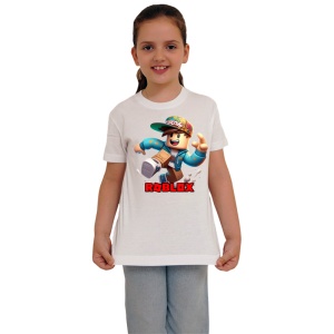 Tricou Copii Roblox Vedeta Blocurilor din bumbac 100% - Img 3