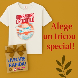 Tricou Copii Tralalelo Tra la la Bombardiro Bombardino Crocodilo Funny Italian Brainrot Meme T-Shirt (1) - Img 7