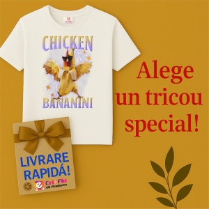 Tricou Copii Tralalelo Tra la la Chicken Bananini - Italian Brainrot Meme Gen Z T-Shirt - Img 7