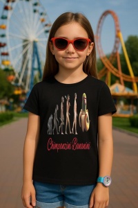Tricou Copii Tralalelo Tra la la Chimpanzini Bananini - Italian Brainrot Meme Gen Z T-Shirt - Img 3