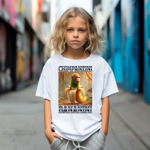 Tricou Copii Tralalelo Tra la la Chimpanzini Bananini - Italian Brainrot Meme T-Shirt - Img 3