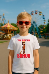 Tricou Copii Tralalelo Tra la la Funny tum tum tum sahur italian brainrot gen z T-Shirt - Img 4