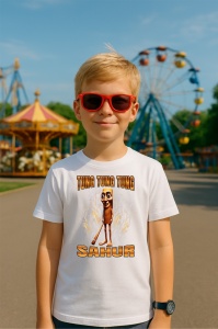 Tricou Copii Tralalelo Tra la la Tung Tung Tung Sahur T-Shirt - Img 3
