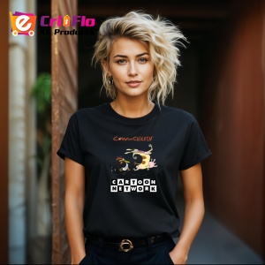 Tricou Cow and chicken vaca si fratele ei pui in aventuri absurde, Copii | Dama | Barbat , tricou negru - Img 8