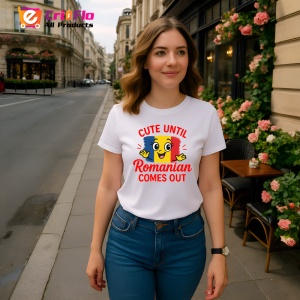 Tricou Cute unitil Romanian Comes Out |Colectia Tricouri Romania - Img 4