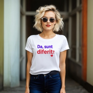 Tricou Da, Sunt diferit - Copii | Dama | Barbat - Img 9