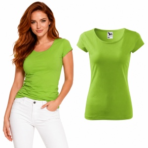 Tricou Damă 100% Bumbac Cambrat – Decolteu Rotund, Mâneci Scurte, 25 Culori | XS-2XL - Img 27