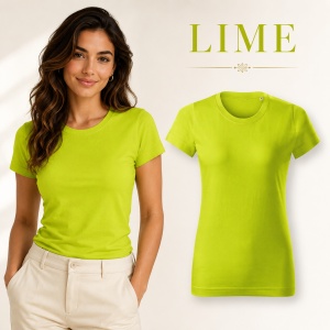 Tricou Damă Basic Free din Bumbac, Guler Rotund, Croială Cambrată, Fără Etichetă, 18 Culori, XS–2XL - Img 18
