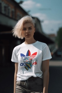 Tricou dama bumbac, personalizat haios pentru femei Bugs Bunny Bicolor - Cadou