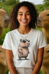 Tricou dama CapyBara - Capy bond
