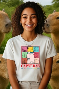 Tricou dama CapyBara - Capyeras
