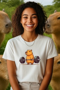 Tricou dama CapyBara - Deadlift - Img 2