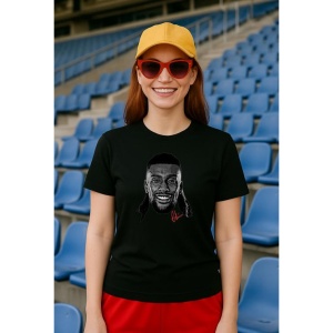 Tricou Dama cu fotbalistul Alex Iwobi-Fulham FC din bumbac 100% - Img 2