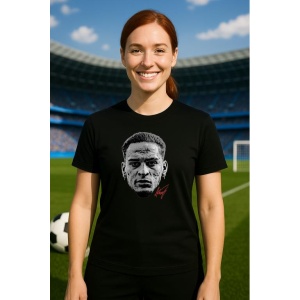 Tricou Dama cu fotbalistul Antony Matheus dos Santos-Manchester United din bumbac 100% - Img 5