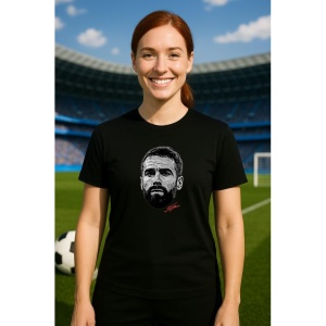 Tricou Dama cu fotbalistul Dani Carvajal-Real Madrid din bumbac 100% - Img 5
