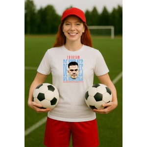 Tricou Dama cu fotbalistul Ederson Santana de Moraes-Manchester City din bumbac 100% - Img 3