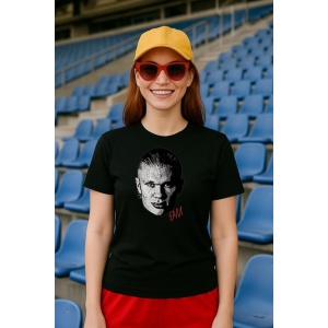 Tricou Dama cu fotbalistul Erling Haaland-Manchester City din bumbac 100% - Img 3