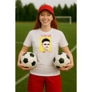 Tricou Dama cu fotbalistul Florian Richard Wirtz-Bayer Leverkusen din bumbac 100%