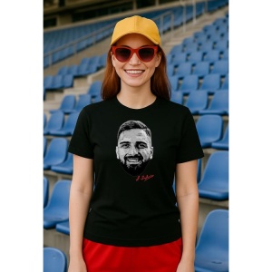 Tricou Dama cu fotbalistul Giorgi Mamardashvili-Valencia CF din bumbac 100% - Img 2