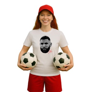 Tricou Dama cu fotbalistul Karim Benzema-Al-Ittihad din bumbac 100% - Img 9
