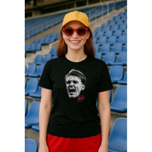 Tricou Dama cu fotbalistul Martin odegaard Arsenal FC din bumbac 100% - Img 2