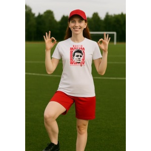 Tricou Dama cu fotbalistul Martin ydegaard-Arsenal FC din bumbac 100% - Img 10