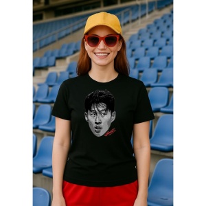 Tricou Dama cu fotbalistul Son Heung-min-Tottenham Hotspur din bumbac 100% - Img 2