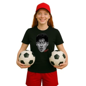 Tricou Dama cu fotbalistul Son Heung-min-Tottenham Hotspur din bumbac 100% - Img 5