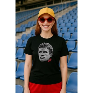 Tricou Dama cu fotbalistul Thomas Muller-Bayern Munchen din bumbac 100% - Img 2
