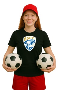 Tricou dama cu logo stema Brescia calcio Italia , din bumbac 100% - Img 2