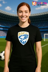 Tricou dama cu logo stema Brescia calcio Italia , din bumbac 100% - Img 6