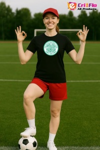 Tricou dama cu logo stema Celtic FC Scotia , din bumbac 100% - Img 4