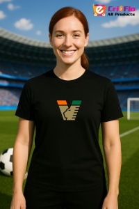 Tricou dama cu logo stema Venezia FC Italia , din bumbac 100% - Img 5