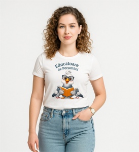 Tricou dama Educatoare de Porumbei - Img 2