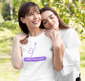 Tricou dama haios personalizat - Cea mai buna mama - din bumbac, personalizat - Cadou - Img 3