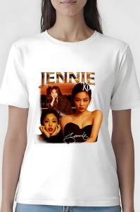 Tricou dama - Jennie Kim - KPOP, stil, muzică, idol, cultură, pop, trendy, grup, fanbase, Korea - Img 2