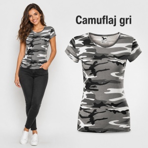 Tricou damă Malfini Camo Pure C22 – 100% bumbac, croială cambrată, imprimeu camuflaj - Img 18
