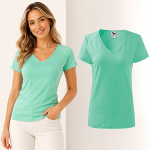 Tricou Damă Malfini Dream 128 cu Guler V – Slim Fit, 95% Bumbac, 14 Culori, XS-3XL - Img 18