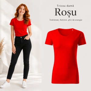 Tricou Damă Malfini Native GOTS 174 – 100% Bumbac Organic, Croială Cambrată, Guler Rotund, 15 Culori - Img 21