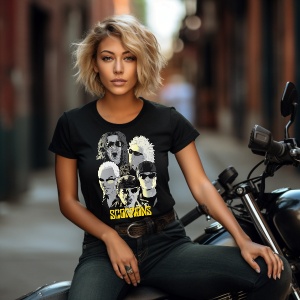 Tricou dama personalizat cu trupa Rock Scorpions - Img 3