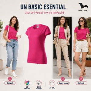 Tricou damă Simplu Basic | 35 de culori - Img 6