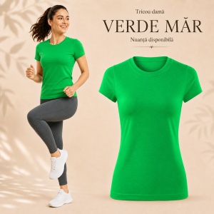 Tricou Damă Sport, pentru sala, alergare, divere activitari sportive, 100% Poliester Extra Dry, Uscare Rapidă, 18 Culori, XS–2XL - Img 30