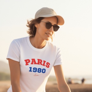 Tricou dama Streetwear - Paris - din bumbac, personalizat - Cadou - Img 4