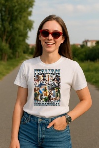 Tricou Dama Tralalero TraLaLa cu Bombardiro Crocodilo Italian Brainrot Meme (3)