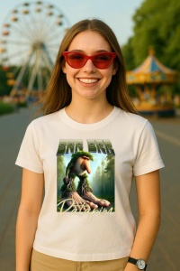 Tricou Dama Tralalero TraLaLa cu Brr Brr Patapim Italian Brainrot Meme Forest Monkey Bootleg - Img 5