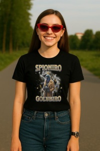 Tricou Dama Tralalero TraLaLa cu Spioniro Golubiro Italian Brainrot Meme Humor Trend - Img 5