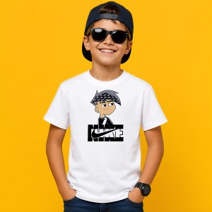 Tricou Danny Phantom Stil Anime Urban Logo Negru Street Design, din bumbac 100% Copii | Dama | Barbat - Img 2